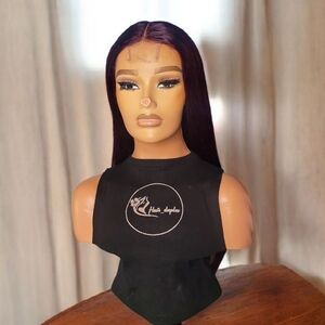 Elegant Burgundy Straight Hair Wig